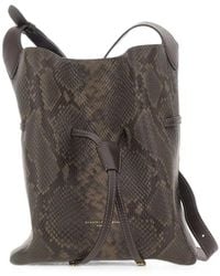 Gianni Chiarini - Sienna Python-Print Leather Shoulder Bag - Lyst