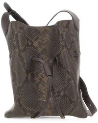 Gianni Chiarini - Sienna Python-Print Leather Shoulder Bag - Lyst
