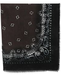 Destin - Paisley-Print Frayed-Detail Scarf - Lyst