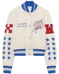 Off-White c/o Virgil Abloh - Veste Bomber À Patch Logo - Lyst