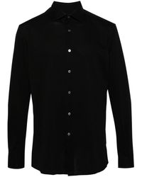 ZEGNA - Spread-collar Cotton Shirt - Lyst