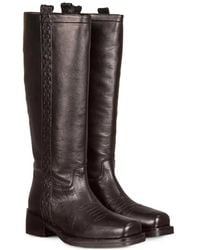 Emanuélle Vee - Square-Toe Leather Boots - Lyst