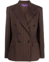 Ralph Lauren Collection - Safford Striped Wool Blazer - Lyst