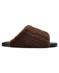 Simon Miller - Furry Bubble Faux-Fur Slides - Lyst