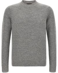 Zanone - Ribbed-Knit Crew-Neck Sweater - Lyst