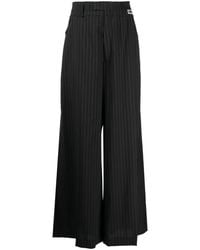 Vetements - Pinstripe Wide-Leg Trousers - Lyst
