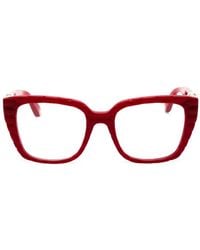 Roberto Cavalli - Honeycomb-Texture Square-Frame Glasses - Lyst