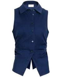 Tanya Taylor - Hannah Sleeveless Gathered Top - Lyst