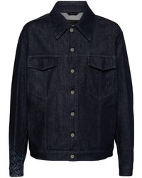 Fendi - Button-up Denim Shirt Jacket - Lyst