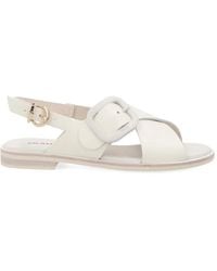 Frau - Crossover-Strap Buckle-Detail Sandals - Lyst