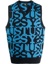 Stussy - Stussy Stacked Sweater Vest - Lyst