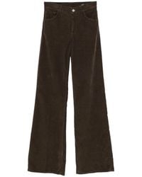 Dondup - Amber Corduroy-Effect Wide-Leg Trousers - Lyst
