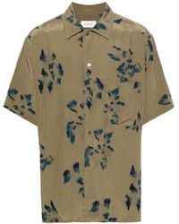 Lemaire - Floral-print Spread-collar Shirt - Lyst