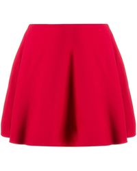Valentino Minijupe à forme trapèze - Rouge