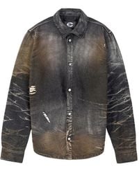 CAMPERLAB - Faded Distressed Shirt - Lyst