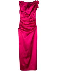 Talbot Runhof - Gerüschtes Abendkleid Mit Duchesse-Satin - Lyst