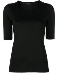 Akris - Fitted Short-sleeve Knit Top - Lyst