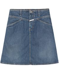 Closed - Denim Mini Skirt - Lyst