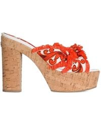 Dolce & Gabbana - Sandales À Imprimé Majolica - Lyst