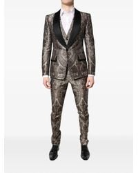 Dolce & Gabbana - Baroque-Jacquard Three-Piece Suit - Lyst