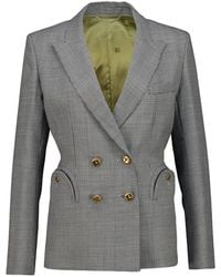 Blazé Milano - Blazer Estampado Con Doble Botonadura - Lyst