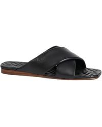 KENZO - Natsu Criss-Cross Leather Sandals - Lyst