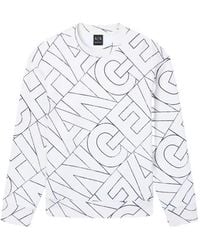 ARMANI EXCHANGE - Logo-Print Crew-Neck Sweatshirt - Lyst