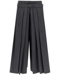 Brunello Cucinelli - Pleated Belted Shorts - Lyst