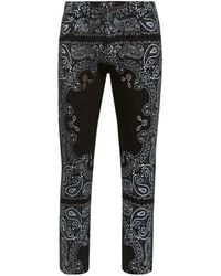 Philipp Plein - Bandana-Print Skinny Jeans - Lyst