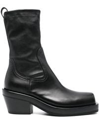 Agl Attilio Giusti Leombruni - Square-Toe Leather Calf-Length Boots - Lyst