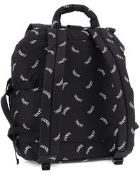 Ganni Backpack With Logo in Blue | Lyst