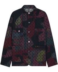 Givenchy - Veelkleurig Denim Jack Met Monogram 72 - Lyst