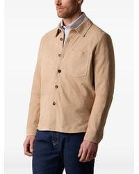 Brooks Brothers - Suede Shirt Jacket - Lyst
