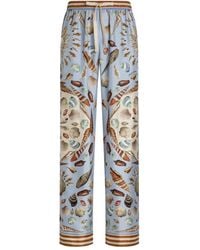 Dolce & Gabbana - Shell-Print Pajama Trousers - Lyst