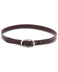 Brunello Cucinelli - Ceinture En Cuir Tressé À Effet De Chevrons - Lyst