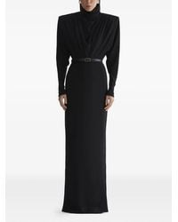 Mugler - Open Back Long Sleeve Dress - Lyst