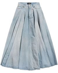 Balenciaga - フリンジ マキシスカート - Lyst