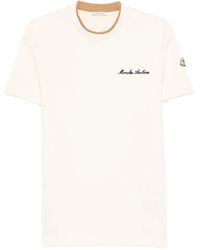 Moncler - Embroidered T-shirt - Lyst