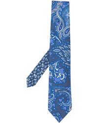 Etro Krawatte mit Paisleymuster - Blau