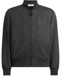 Etro - Jacquard Bomber Jacket With Arnica Motif - Lyst