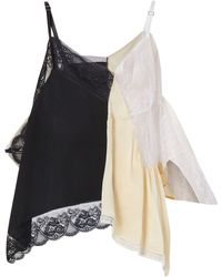 Burberry Lace Trim Reconstructed Camisole - Black