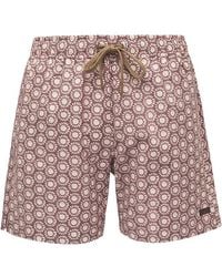 Faherty - Geometric-Print Swim Shorts - Lyst
