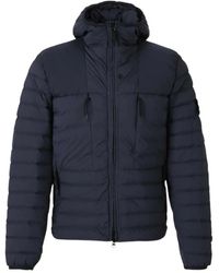 Stone Island - Gesteppte Jacke mit Logo-Patch - Lyst