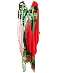 Amir Slama - Palm Leaf Print Beach Kaftan - Lyst