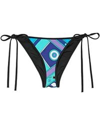 PUCCI - Vivara-Print Bikini Bottom - Lyst