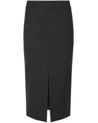 FEDERICA TOSI - Front-Slit Pencil Midi Skirt - Lyst