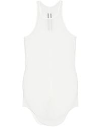 Rick Owens - Ribbed Curved-Hem Top - Lyst