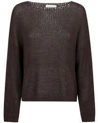 Roberto Collina - Open-Knit Boat-Neck Sweater - Lyst