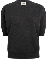 KHAITE - Faye Short-Sleeve Sweater - Lyst