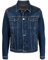 Moorer - Long-Sleeve Denim Jacket - Lyst